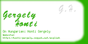 gergely honti business card